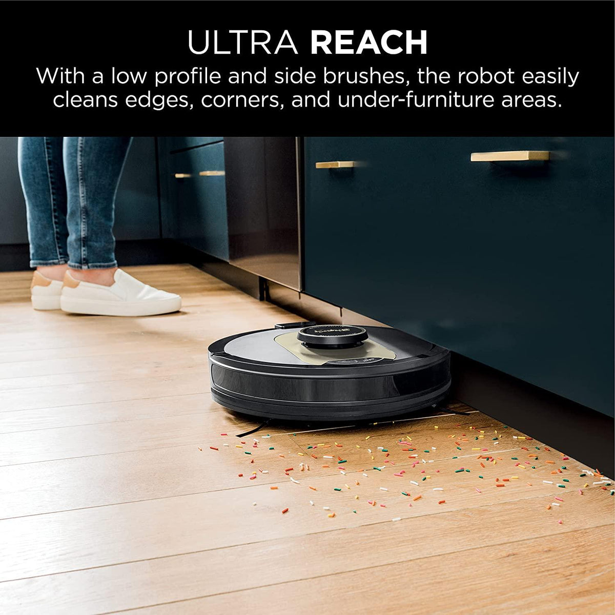 Shark AV2501AE AI Robot Vacuum with XL HEPA Self-Empty Base, Bagless, 60-Day Capacity, LIDAR Navigation, Perfect for Pet Hair, Compatible with Alexa, Wi-Fi Connected, Carpet &amp; Hard Floor, Black