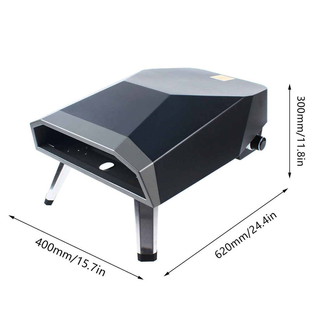 Outdoor Propane Gas Pizza Oven Pizza Maker Fast Heating Portable Kitchen 3.9KW