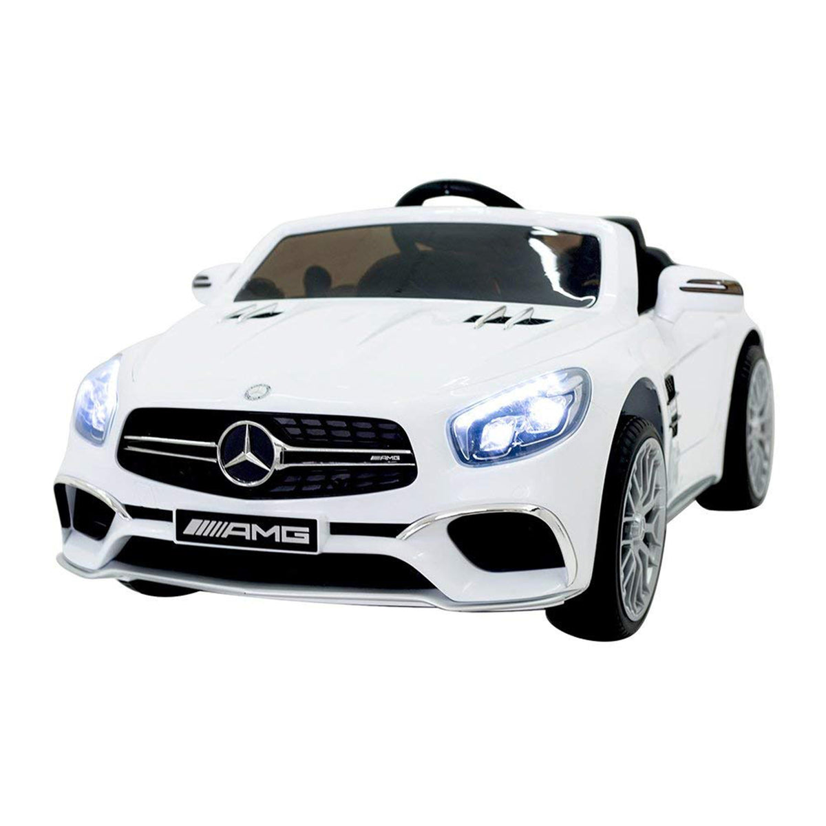 KARMAS PRODUCT 2.4G Remote Control Licensed Mercedes-Benz SL 65 Kids Ride-On Car White