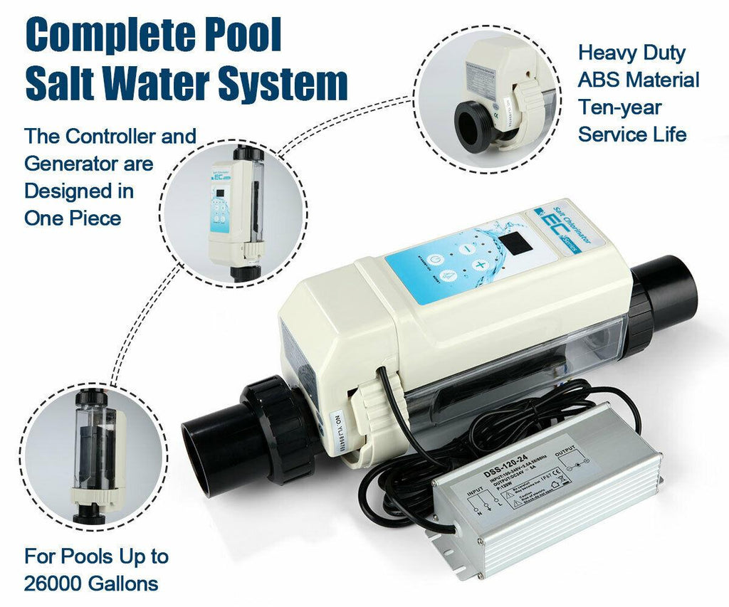 salt chlorine generator cell part # ec salt water system for 26000 gallon pool