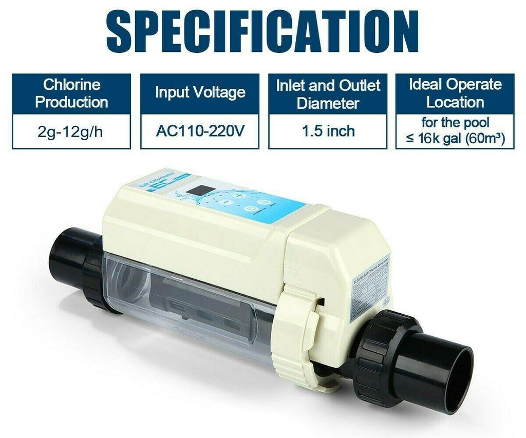 salt chlorine generator cell part # ec salt water system for 26000 gallon pool
