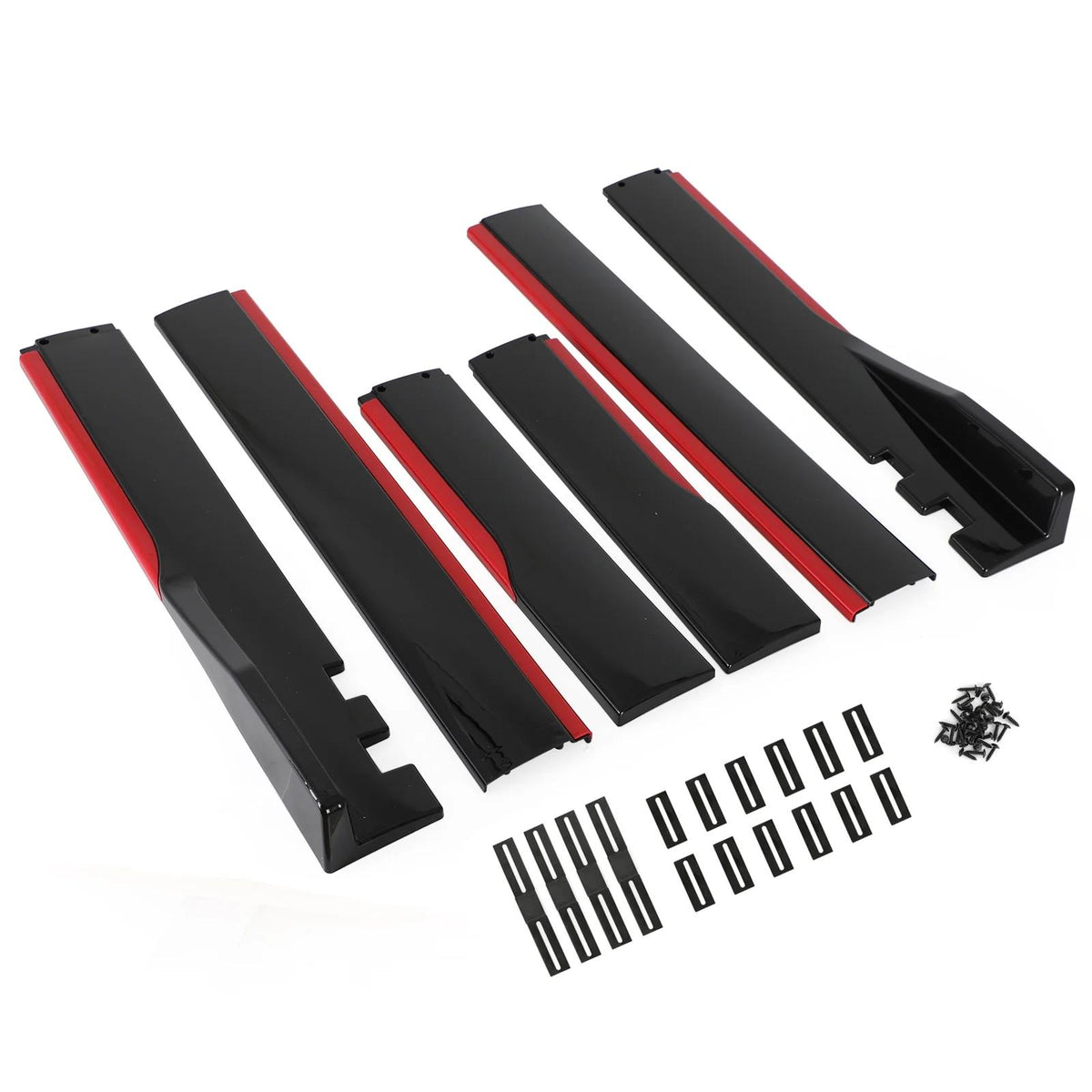 78.7" Universal Side Skirt Extensions Rocker Panel Splitters Lip Polypropylene Fit VW Golf MK5 MK6 MK7 CC Passat Jetta Polo Scirocco Generic