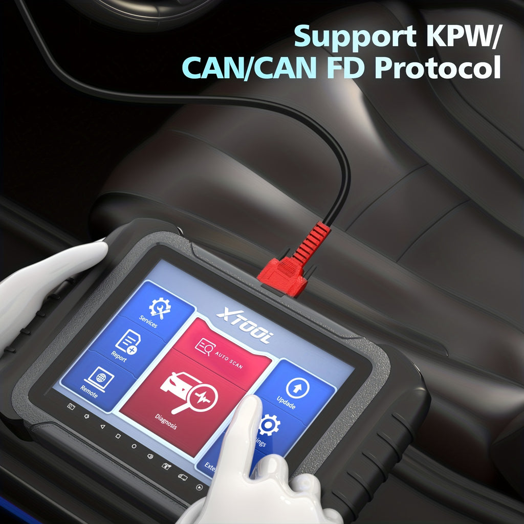 XTOOL D8 Automotive Diagnostic Scan Tools With ECU Coding, Bi-Directional Controls, 38+ Services, Key Programming, ABS Bleeding