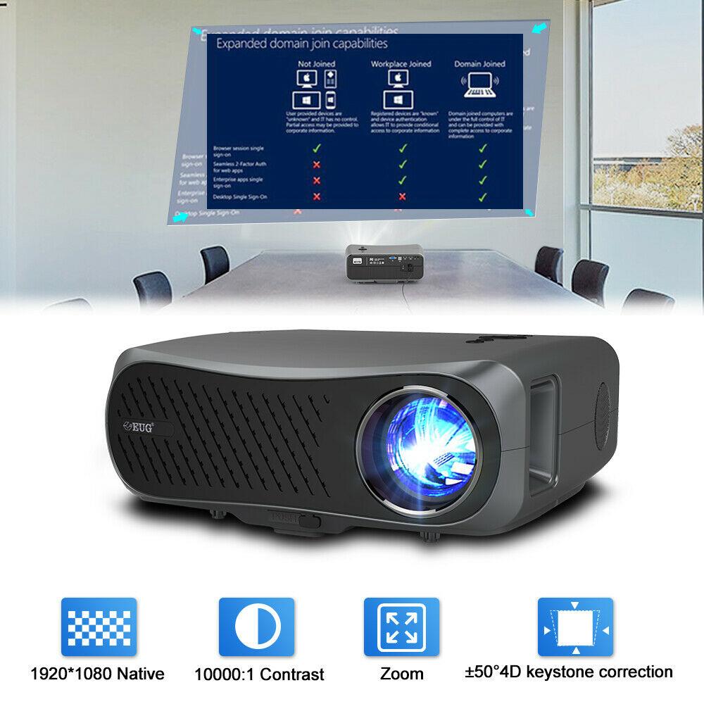 native 1080p projector 4k 1980*1080 full hd movie tv office daytime meeting us
