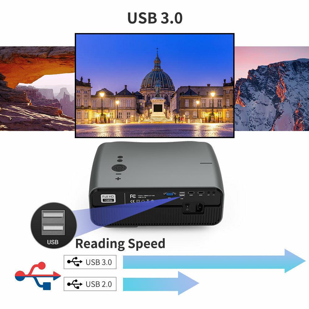 native 1080p projector 4k 1980*1080 full hd movie tv office daytime meeting us