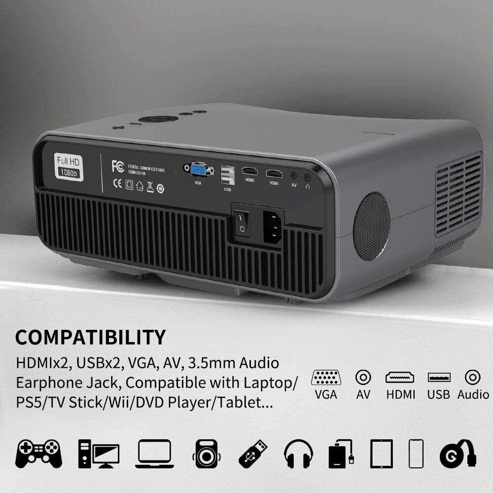 native 1080p projector 4k 1980*1080 full hd movie tv office daytime meeting us