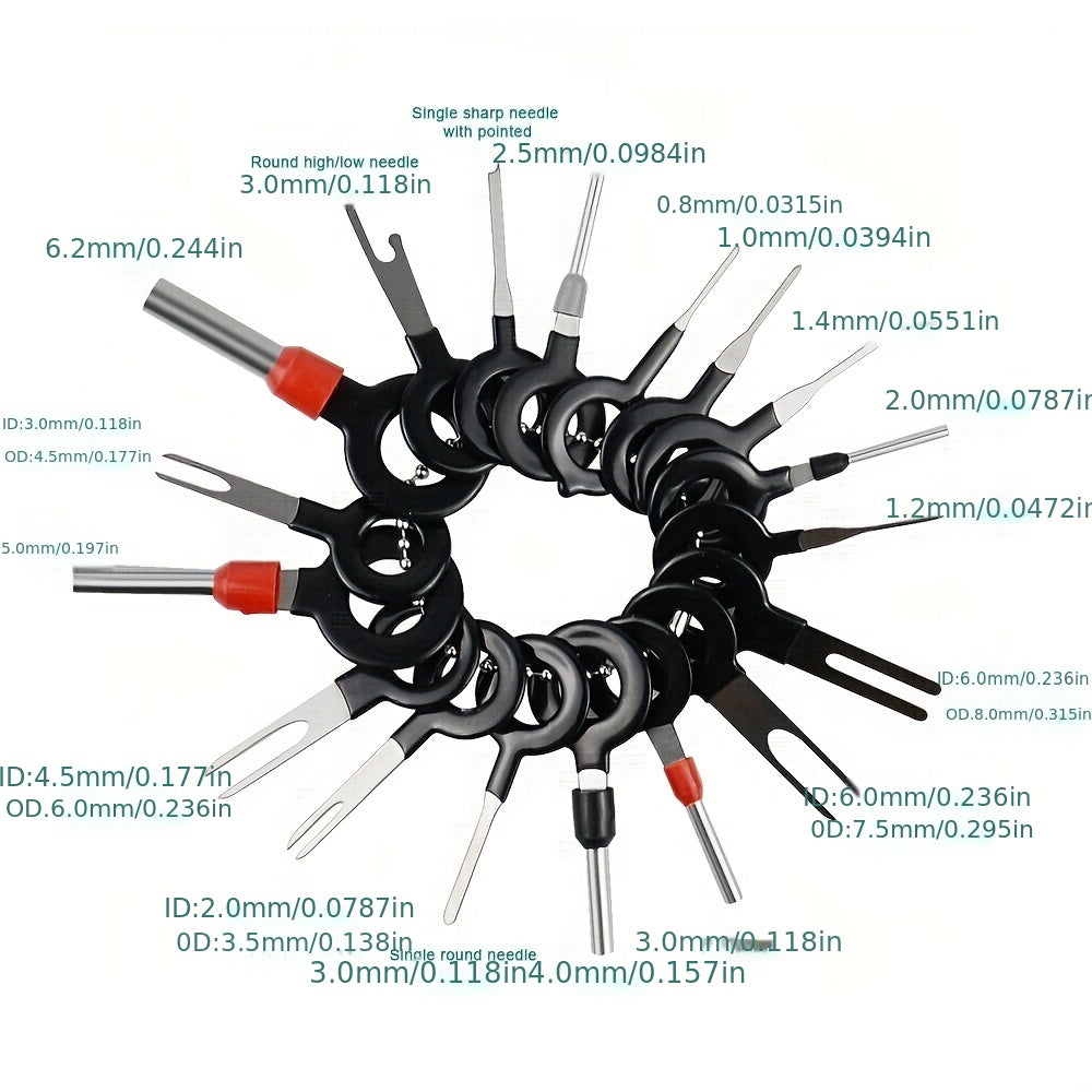 Car Terminal Removal Repair Tools Electrical Wiring Crimp Connector Pin Extractor Kit Keys Automotive Plug Pullers