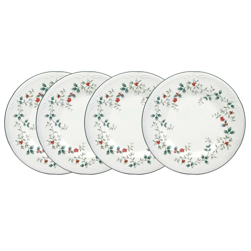 WinterberrySet of 4 Luncheon Plates