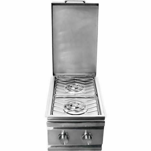 Stainless Steel Double Side Burner-Natural Gas