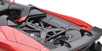 Lamborghini Aventador J Metallic Red 1/18 Diecast Car Model by Autoart