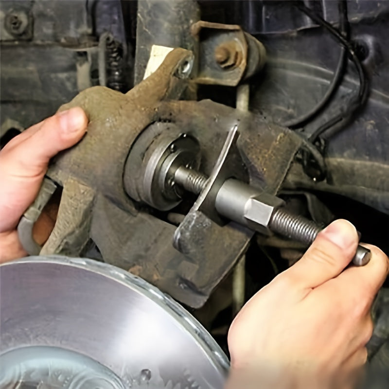 Complete Car Disc Brake Pad Repair Kit - Caliper Separator, Piston Rewind & More!