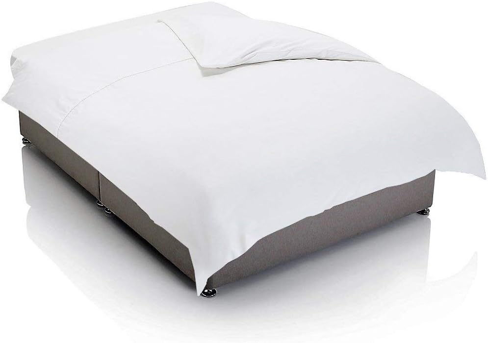 BedDecor 630 Thread Count Egyptian Cotton Duvet Cover, Queen, White