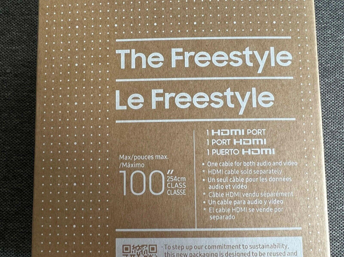 samsung the freestyle fhd hdr smart tv led projector - white