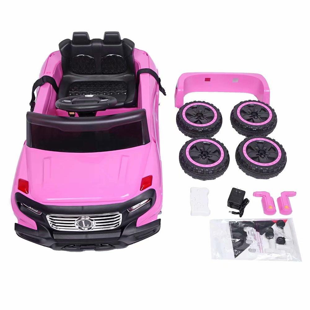 Akoyovwerve LEADZM LZ-910 Kids Cars to Ride In with Remote Control Pink