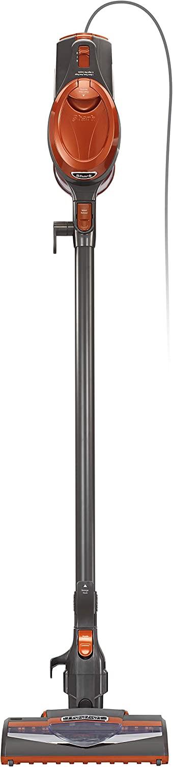 Shark HV302 Rocket Pet Corded Stick Vacuum, Lightweight with Swivel Steering for Carpets &amp; Hard Floors, Converts to Hand Vacuum, Includes Crevice Tool, Pet Multi-Tool &amp; Precision Duster, Orange