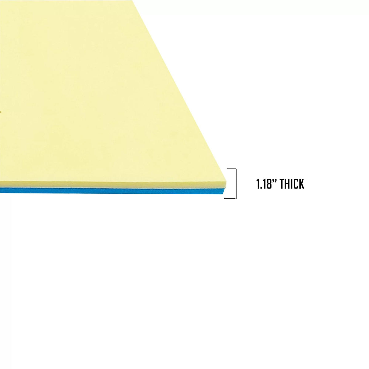 Comfy Floats 12 x 5 Foot No Inflate Dual Layer Tear Resistant High Density Foam Roll Up Water Pad Pool and Lake Float with