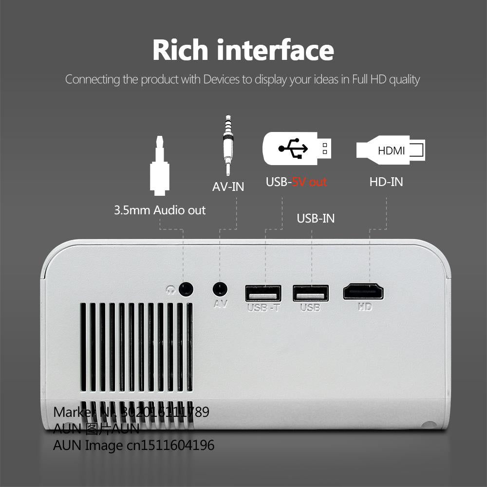 full hd 1080p projector mini beamer led home theater android smart tv 4k video