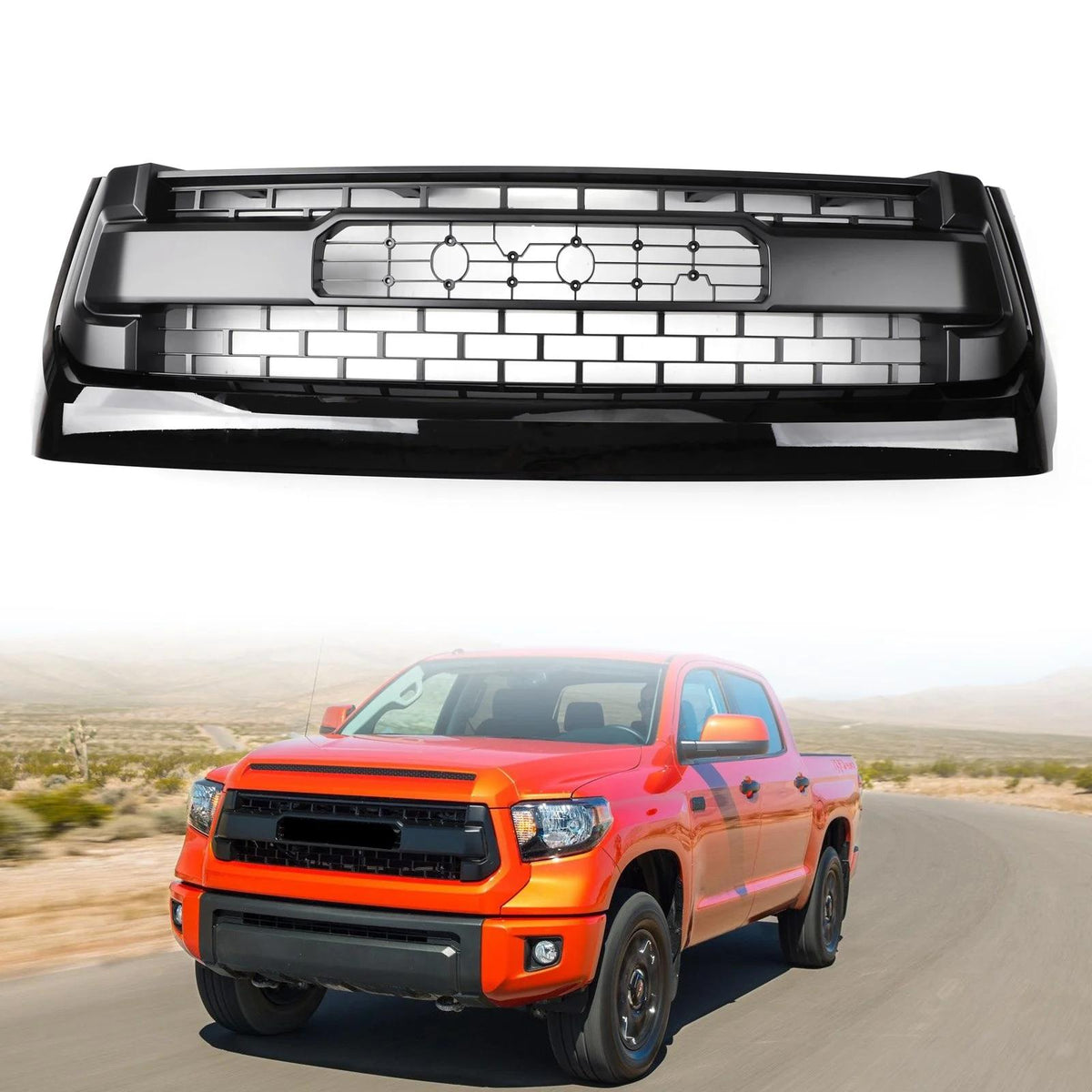 14-18 Tundra TRD PRO Honeycomb Fashion Grill Black Grill Kit Generic