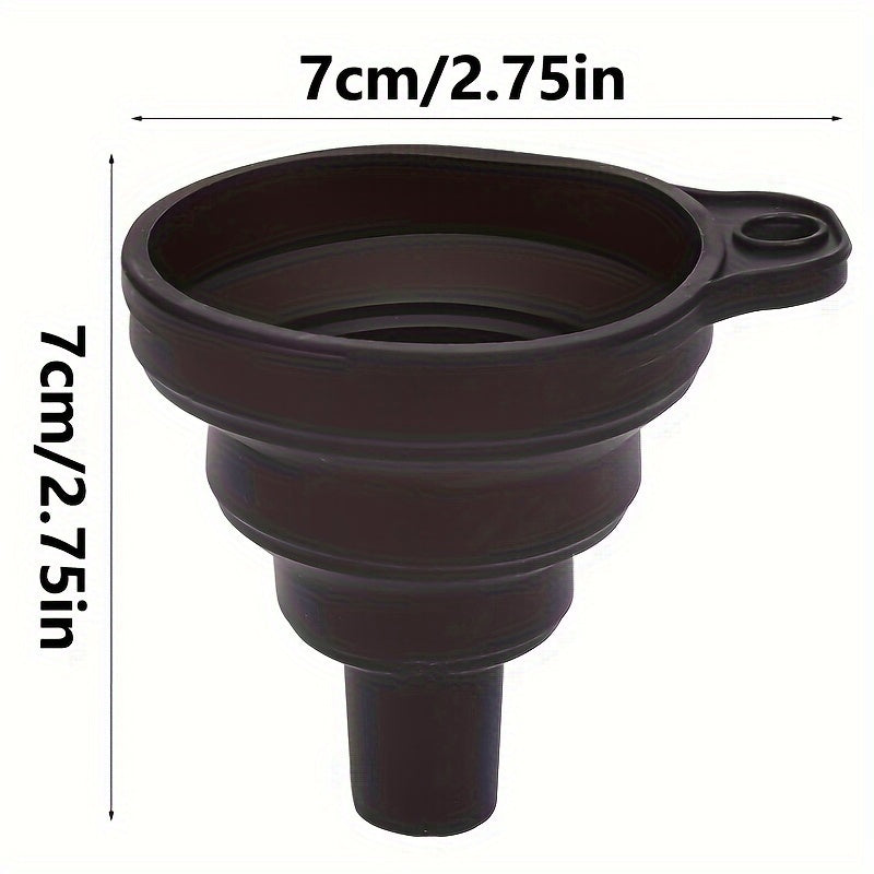 Upgrade Your Car Maintenance With A Universal Silicone Liquid Funnel - Telescopic Long Neck For Easy Oil Changes!