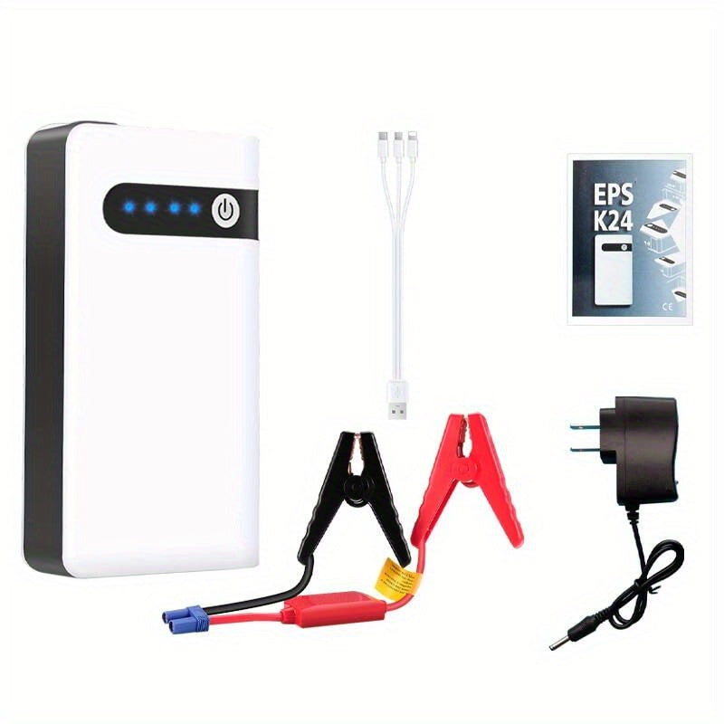 IWEWAVAN 12V 600A Car Jump Starter Emergency Battery Booster  Start Power Bank With LED Flashlight Charger For Phone