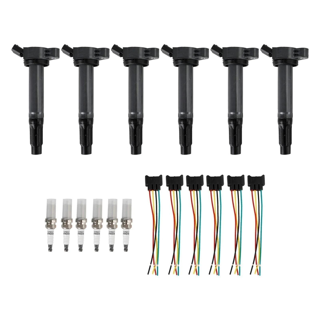 2007-2023 TOYOTA TUNDRA 6PCS Ignition Coils+Connectors+Spark Plug UF487 90919-02251 90919-A2002 Generic