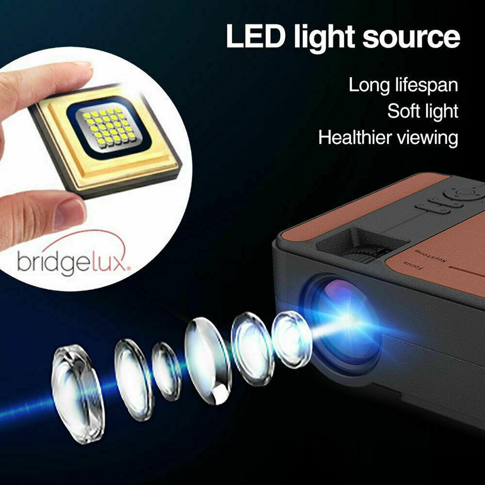 led lcd 1080p wifi smart projector android home theater hdmi usb movie night tv