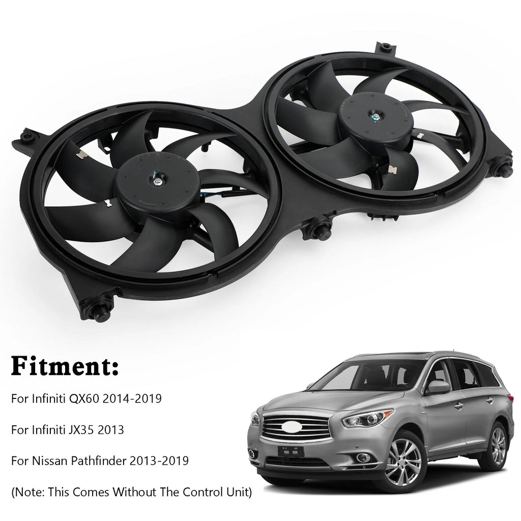 2014-2023 Infiniti QX60 Radiator Cooling Fan Assembly 214813JA2E 214813JA0E NI3115149 214813JA1B Generic