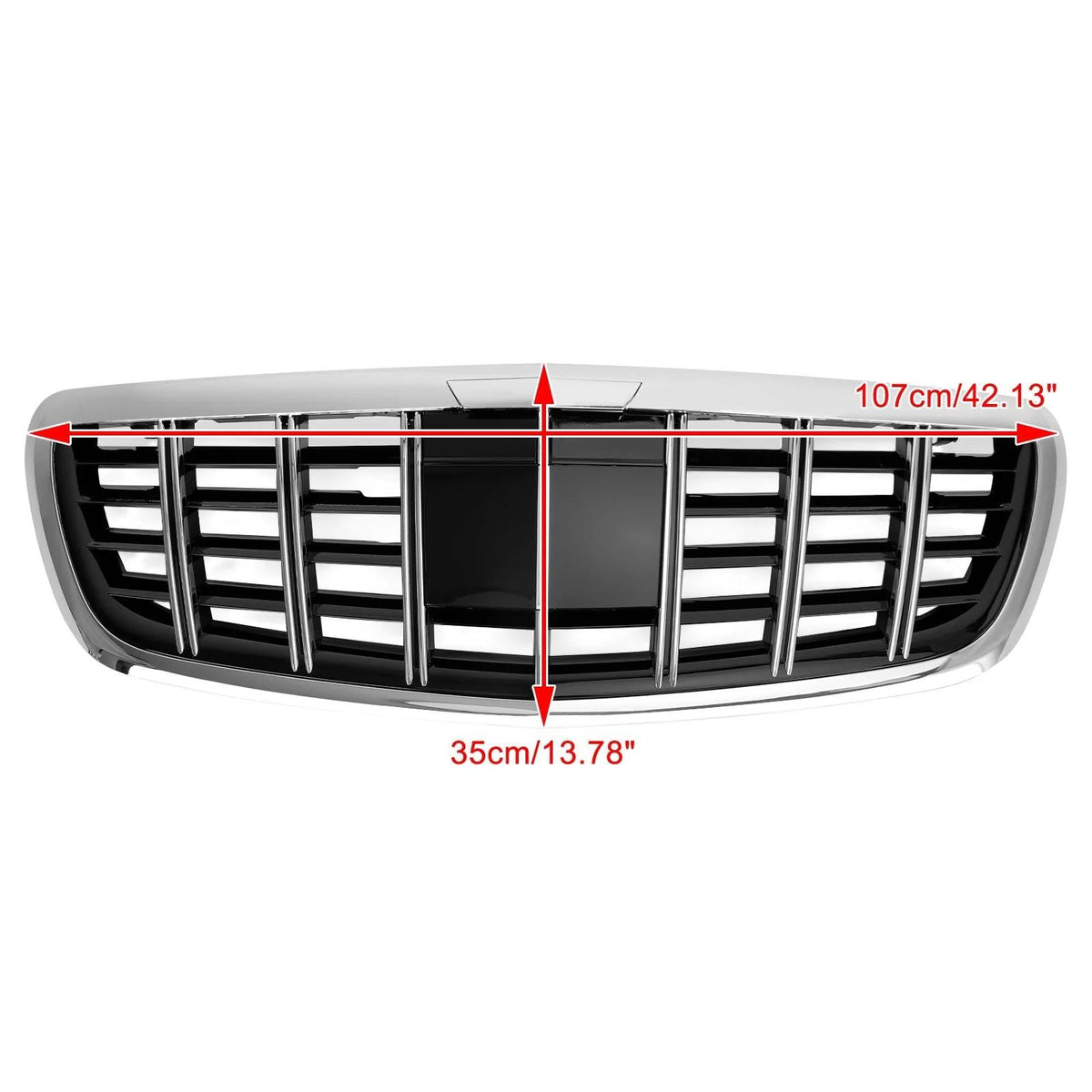 2014-2023 Benz S-Class W222 S680 S400 S450 S500 S550 S560 S580 S600 S650 BRABUS Style Grille Without ACC Chrome Generic
