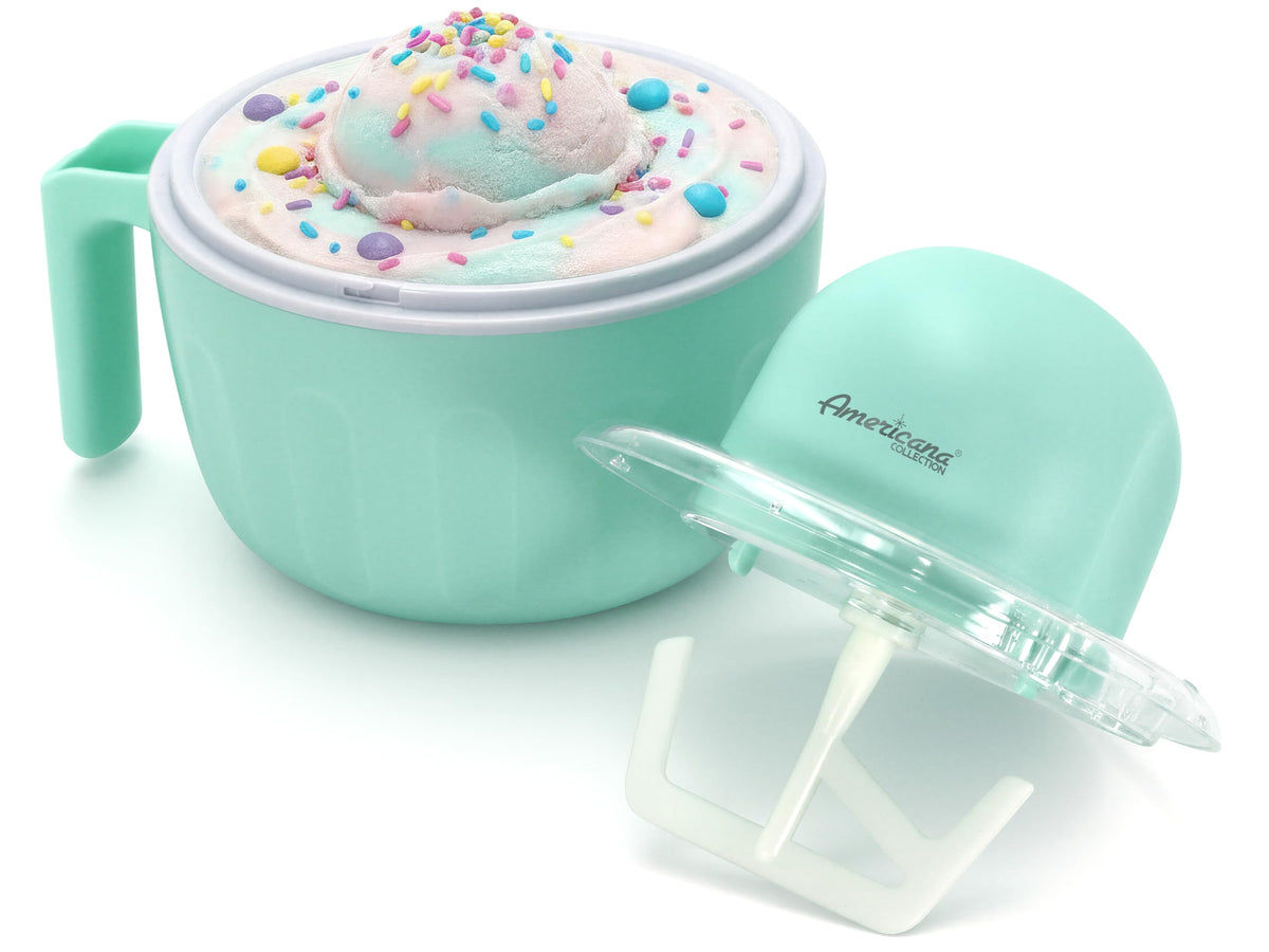 Americana Collection Elite Pint PerfectEIM1205M 1 Pint Ice Cream Maker Freezing Mug, Frozen Yogurt, Sorbet, Gelato Treat, Recipes, Mint