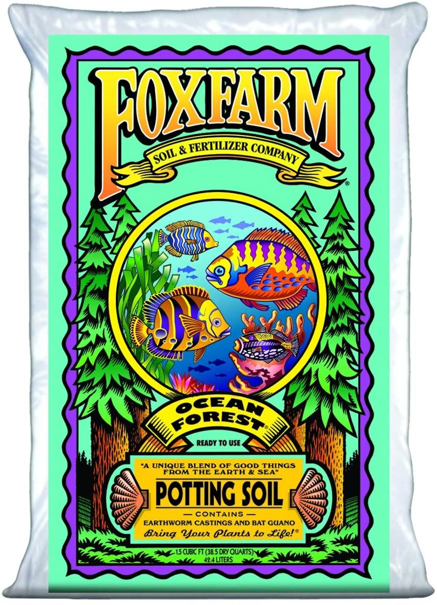 fox farm foxfarmocean2 foxfarm fx14000 1.5 ocean forest garden potting soil bags 6.3-6.8 ph | total 3 cubic ft, brown