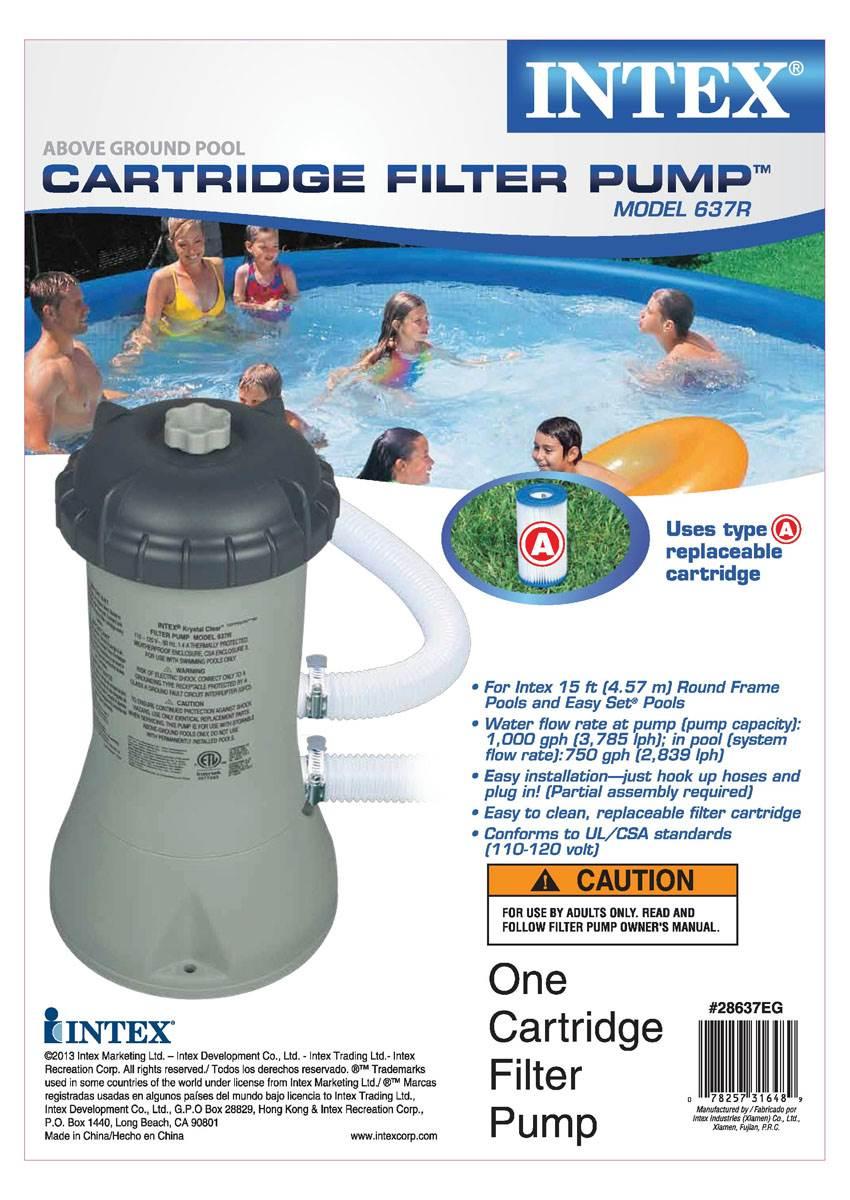 intex 1000 gph filter pump | 28637eg &amp; kokido krill automatic pool vacuum