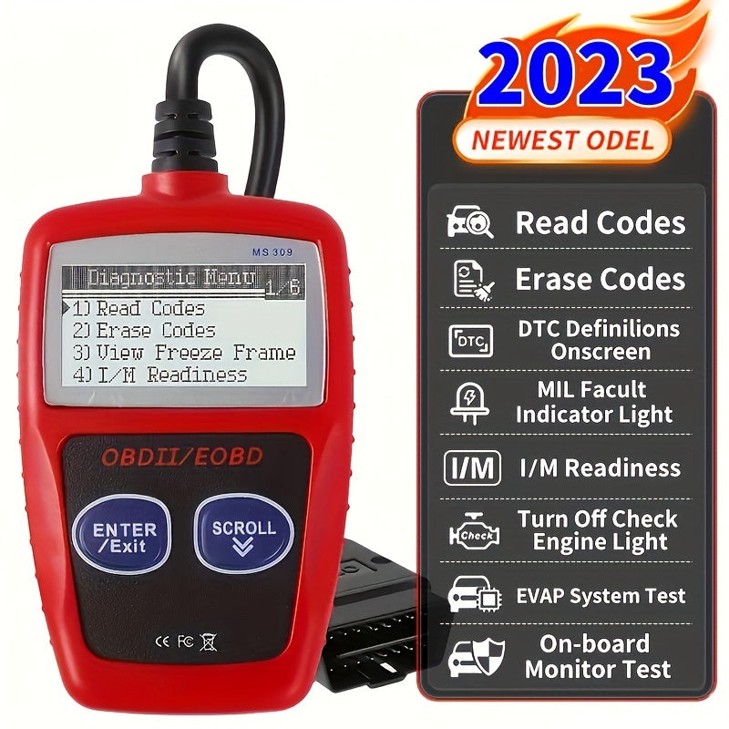 Car's Diagnostic Tool:The Upgraded Version Of MS309 OBD2 OBDII EOBD Fault Code Reader Scanner Tool