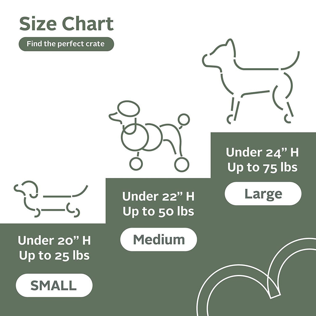 Staart Wooden Indoor Pet Crate/Kennel and End Table Console Dcor Furniture- Medium 23' x 30' x 24'- Alpine White and Light Gray