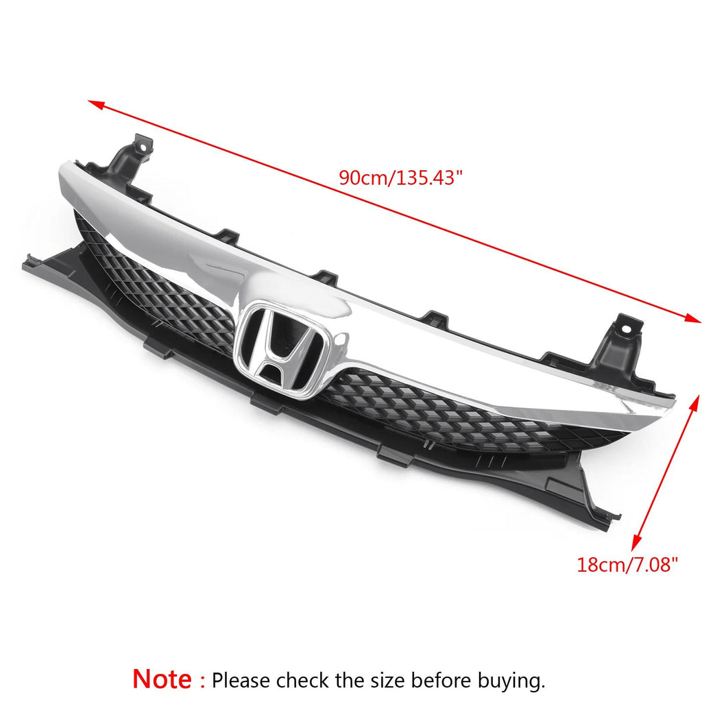 2009-2011 Honda Civic Sedan 4 Door Front Top ABS Grille Grill Replacement Generic
