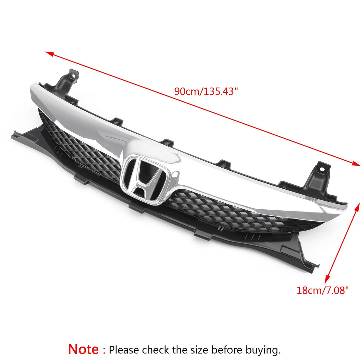 2009-2011 Honda Civic Sedan 4 Door Front Top ABS Grille Grill Replacement Generic