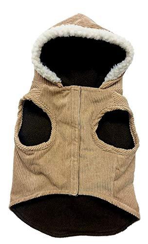 Outdoor Dog Toggle Corduroy Dog Coat - Camel (10 Pack)