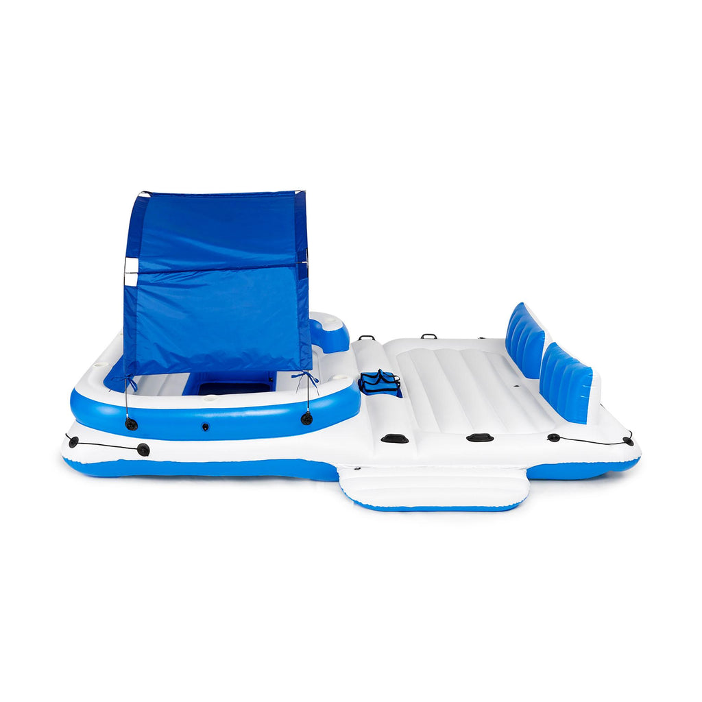 CoolerZ Tropical Breeze 6 Person Floating Lake Raft Lounge (2 Pack)