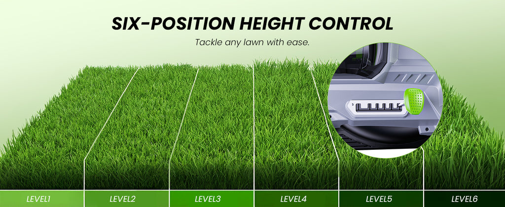 40V Cordless Lawn Mower, 17-Inch Walk Behind Lawnmower with 2 x 20V 4.0Ah Battery, Brushless Motor, 6 Cutting Heights, 50L Grass Bag, for Garden/Patio/Yard/Lawn