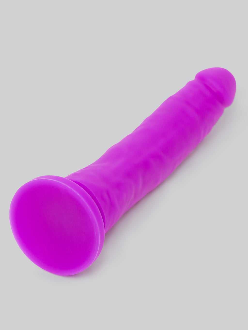 Lovehoney Realistic Slimline Silicone Suction Cup Dildo 8 Inch , Purple