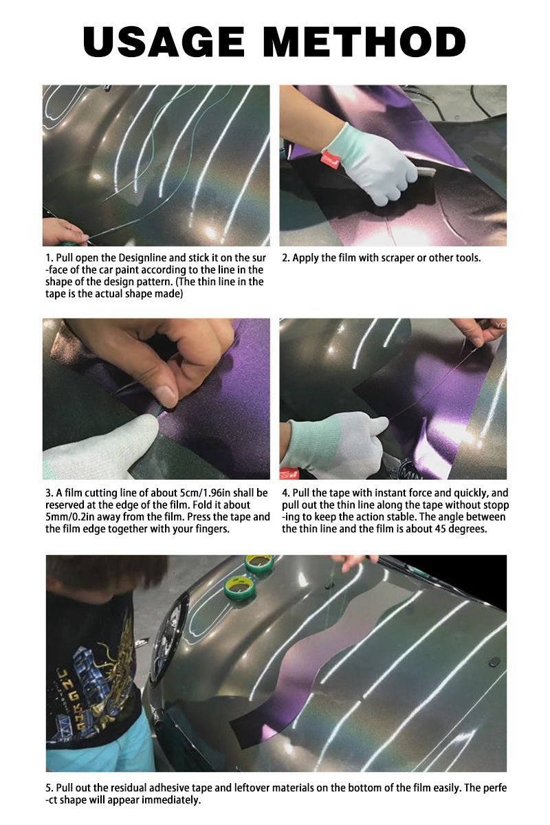5M/10M/50M Vinyl Car Wrap Knifeless Tape  Line Car Stickers Cutting Tool Vinyl Film Wrapping Cut Tape Auto Accessories