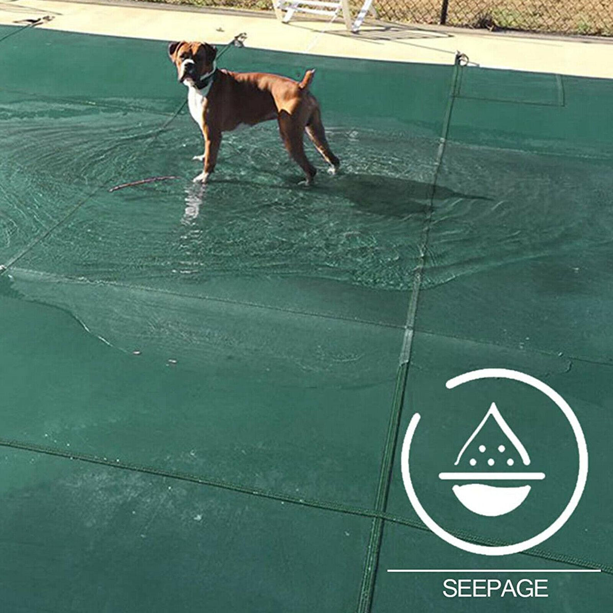 deluxe 20x40 green winter rectangular inground swimming pool cover safety us