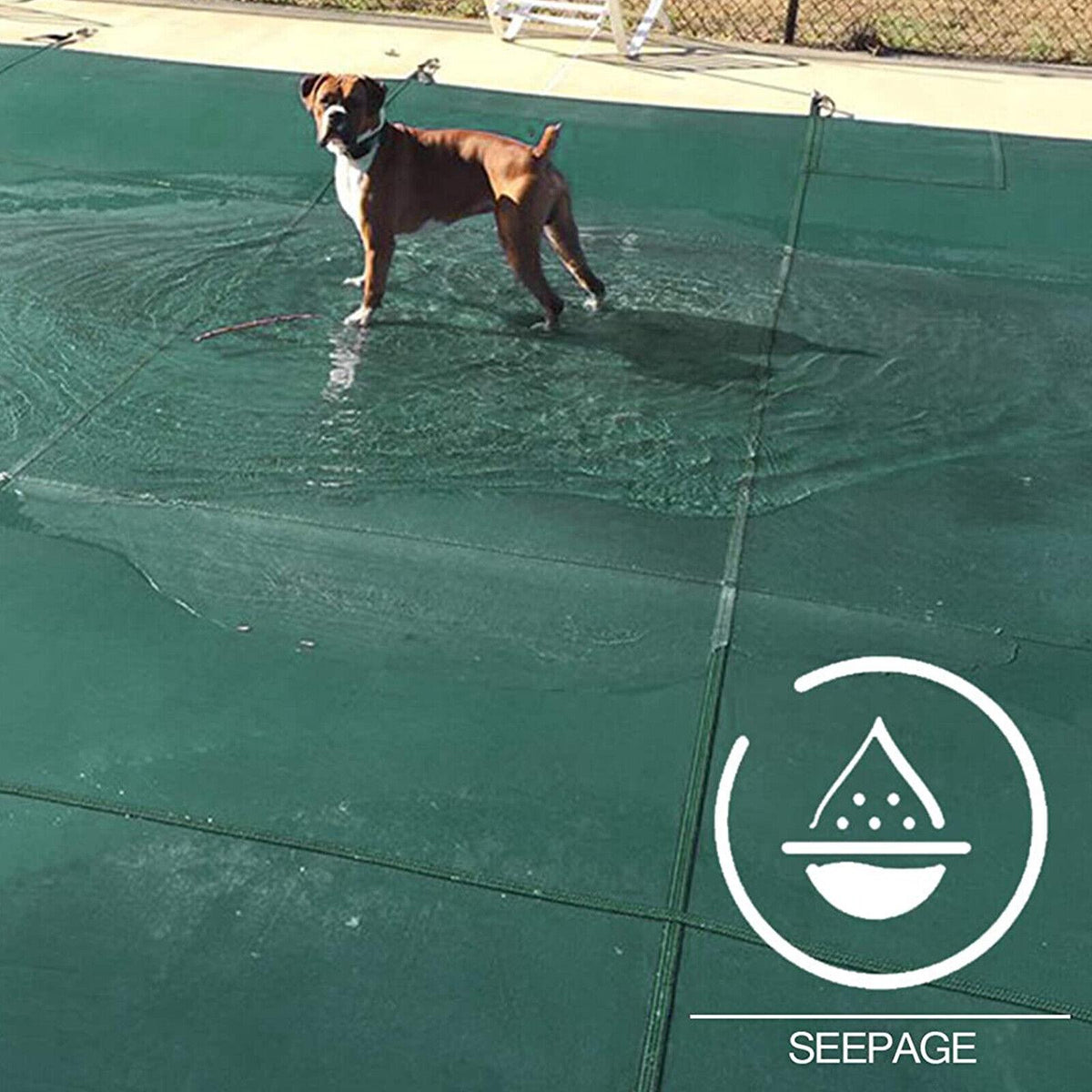 deluxe 20x40 green winter rectangular inground swimming pool cover safety us