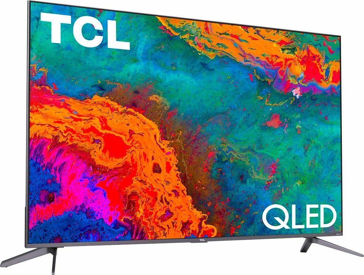 tcl 50" 5-series 4k qled dolby vision hdr smart roku tv