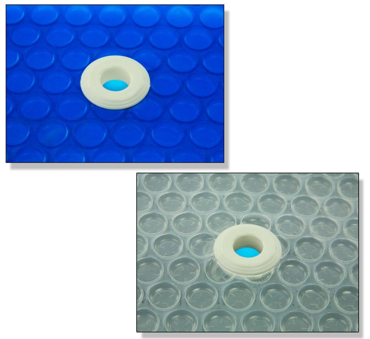 16'x28' rectangle swimming pool solar cover 800, 1200 and 1600 series w grommets