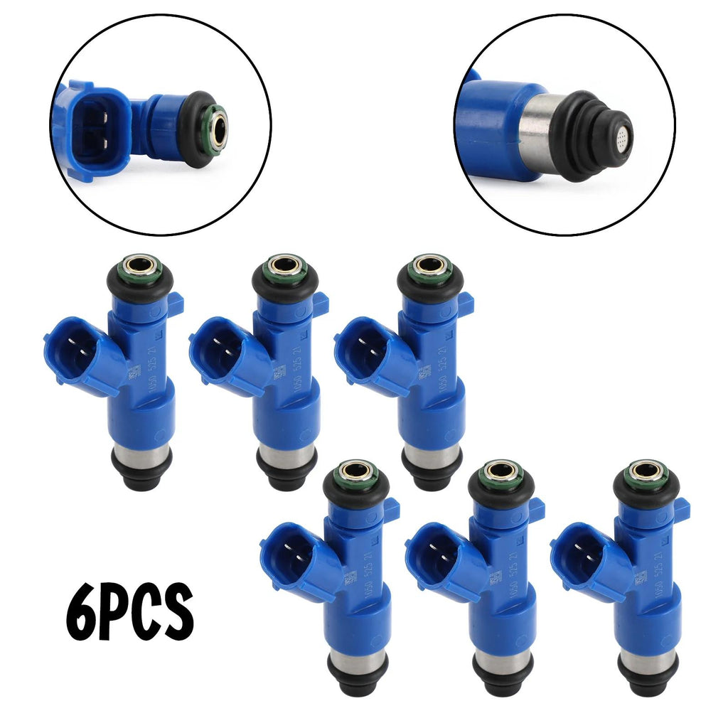 6PCS Fuel Injectors Fit Infiniti G37 Nissan GT-R 63570 14002-AN001 Generic