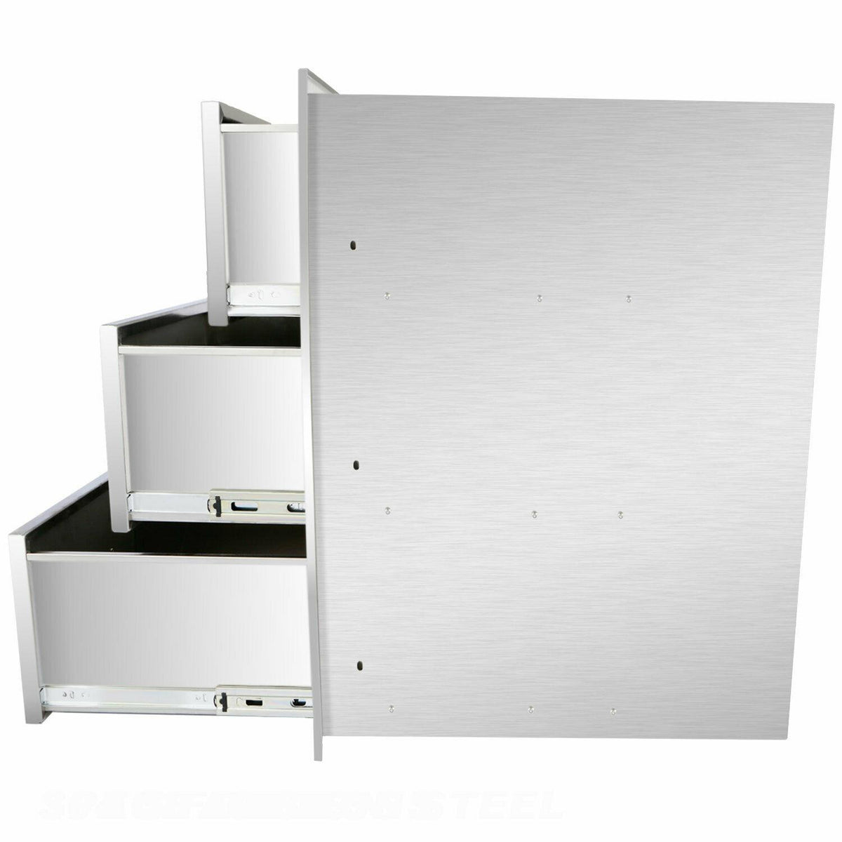 Outdoor Kitchen Island StoraDrawer 16x29x22 Inch BBQ  Triple Drawer