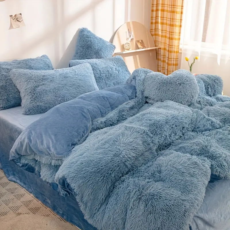 3pcs Multi-color Polyester Bedding Set, 1pc * Duvet Cover + 2pcs * Pillowcase, Without Pillow Core