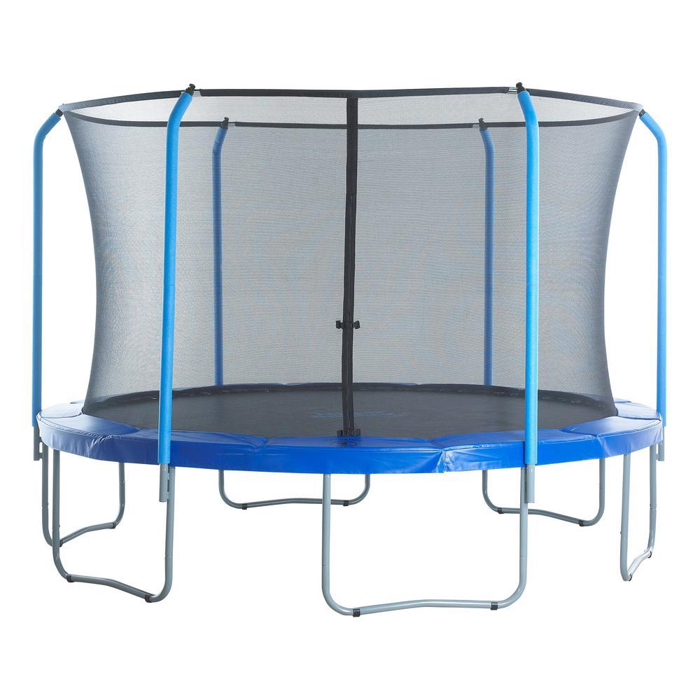 Trampoline Enclosure Set with Top Ring Enclosure System, to fit 12 ft. Round Frames, for 3 or 6 W-Shaped Legs