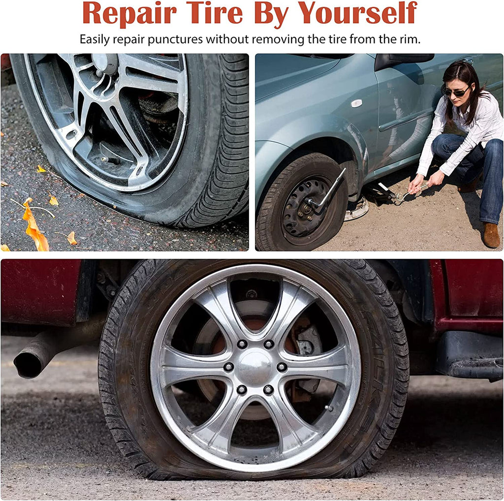 Car Bicycle Tire Repair Tool Set Vacuum Tire Electric Vehicle Emergency Tire Repair Rubber Strip Tool Tire Repair Rubber Strip