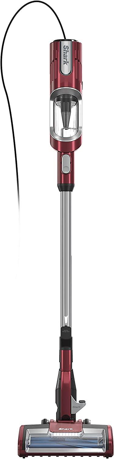 Shark HZ602 Ultralight Pet Pro Corded Stick Vacuum with PowerFins &amp; Self-Cleaning Brushroll, Perfect for Pets, Converts to Hand Vacuum, Pet Power Brush, Crevice &amp; Upholstery Tools, Comet Red